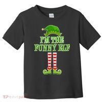 I'm The Funny Elf Matching Family Christmas Toddler T-Shirt thumb 0