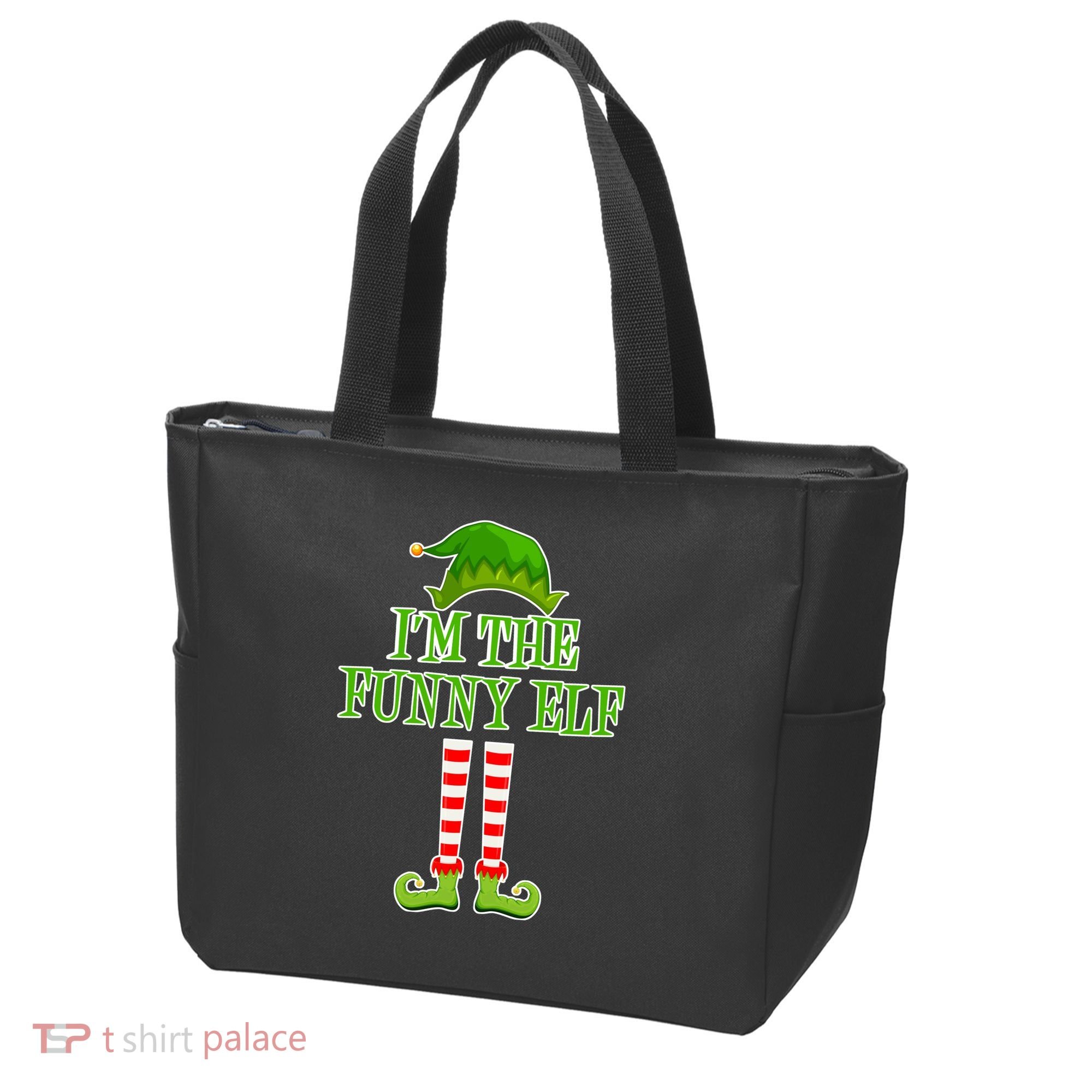 I'm The Funny Elf Matching Family Christmas Tote Bag