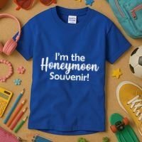 I'm The Honeymoon Souvenir Kids T-Shirt thumb 3