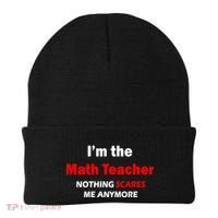 I'm the Math Teacher Nothing Scares Me Anymore Beanie thumb 0