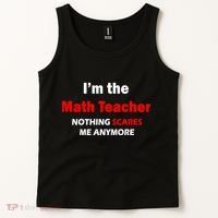 I'm the Math Teacher Nothing Scares Me Anymore Tank Top thumb 2