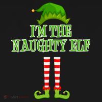 I'm The Naughty Elf Matching Family Christmas Women's Hoodie thumb 2