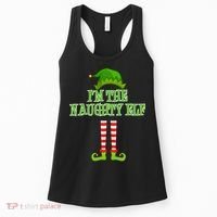 I'm The Naughty Elf Matching Family Christmas Women's Tank Top thumb 0