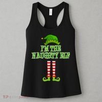 I'm The Naughty Elf Matching Family Christmas Women's Tank Top thumb 3