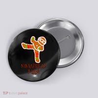 I'm The Ninjabread Man Funny Gingerbread Button thumb 0
