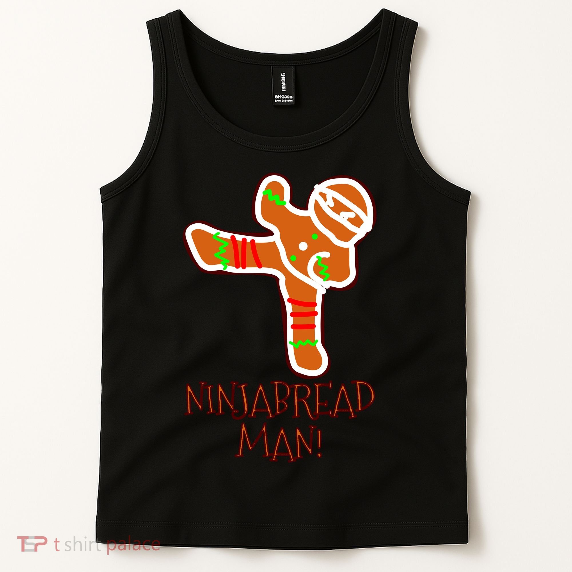 I'm The Ninjabread Man Funny Gingerbread Tank Top