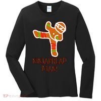I'm The Ninjabread Man Funny Gingerbread Women's Long Sleeve Shirt thumb 0