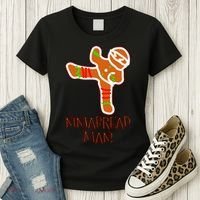 I'm The Ninjabread Man Funny Gingerbread Women's T-Shirt thumb 3