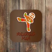 I'm The Ninjabread Man Funny Gingerbread Coaster thumb 0