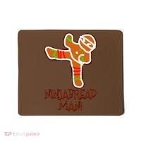 I'm The Ninjabread Man Funny Gingerbread Mousepad thumb 0