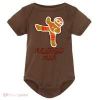 I'm The Ninjabread Man Funny Gingerbread Baby Bodysuit thumb 0