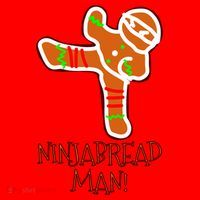 I'm The Ninjabread Man Funny Gingerbread Santa Hat thumb 1