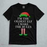 I'm The Oldest Elf I Make The Rules Matching Christmas T-Shirt thumb 5
