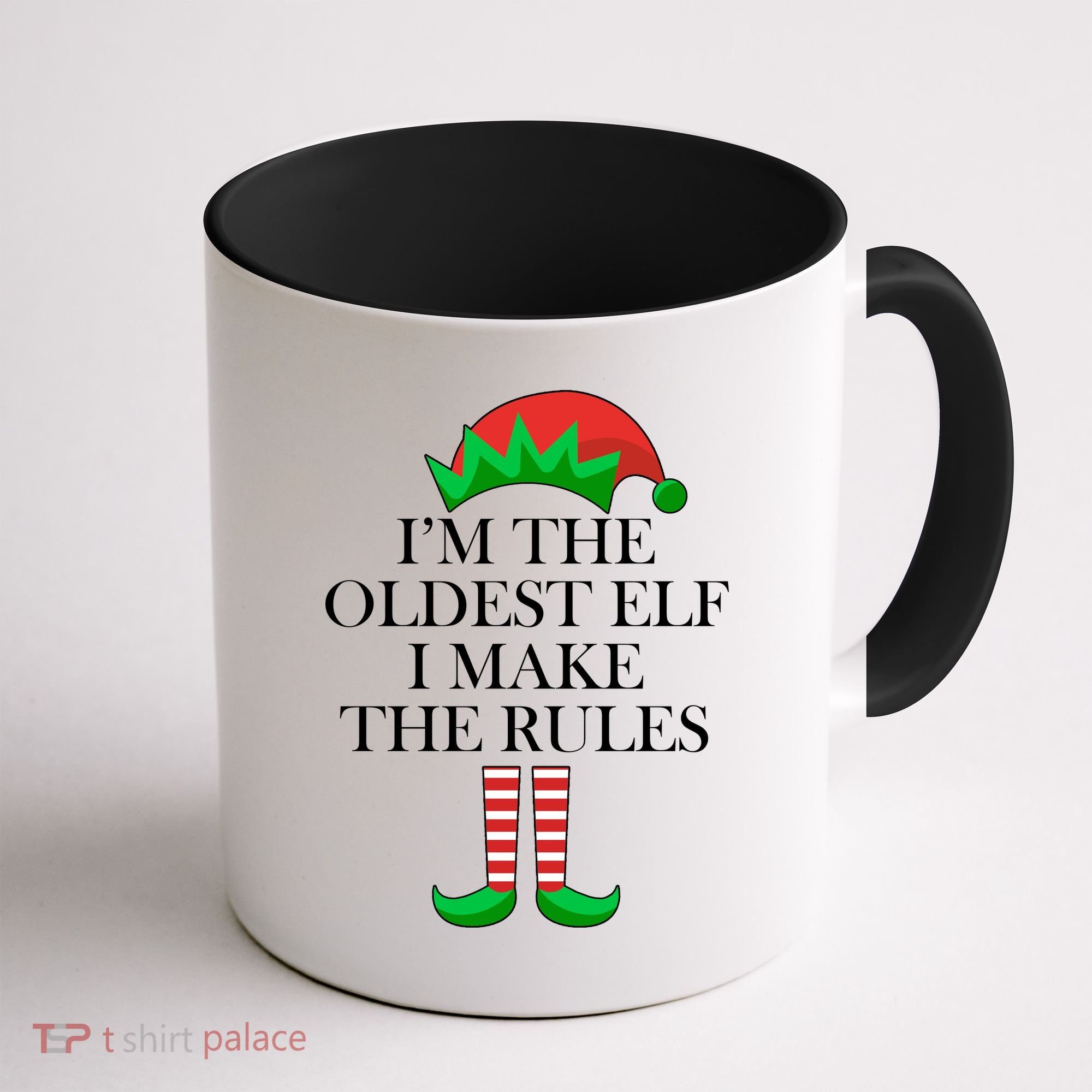 I'm The Oldest Elf I Make The Rules Matching Christmas Coffee Mug