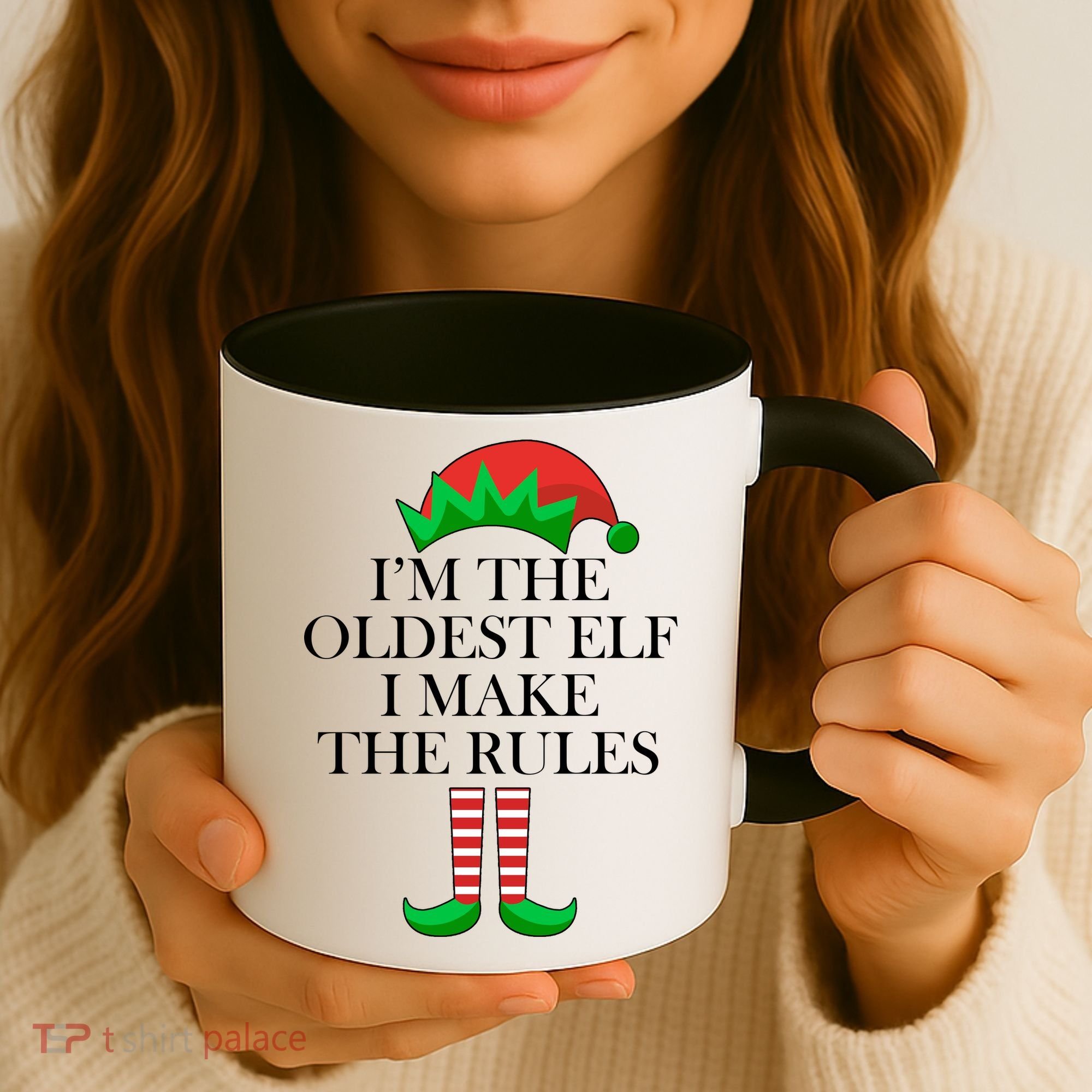 I'm The Oldest Elf I Make The Rules Matching Christmas Coffee Mug