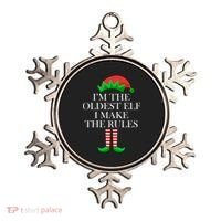 I'm The Oldest Elf I Make The Rules Matching Christmas Ornament thumb 0