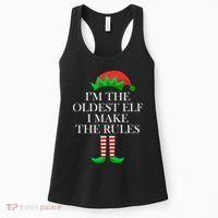 I'm The Oldest Elf I Make The Rules Matching Christmas Women's Tank Top thumb 0