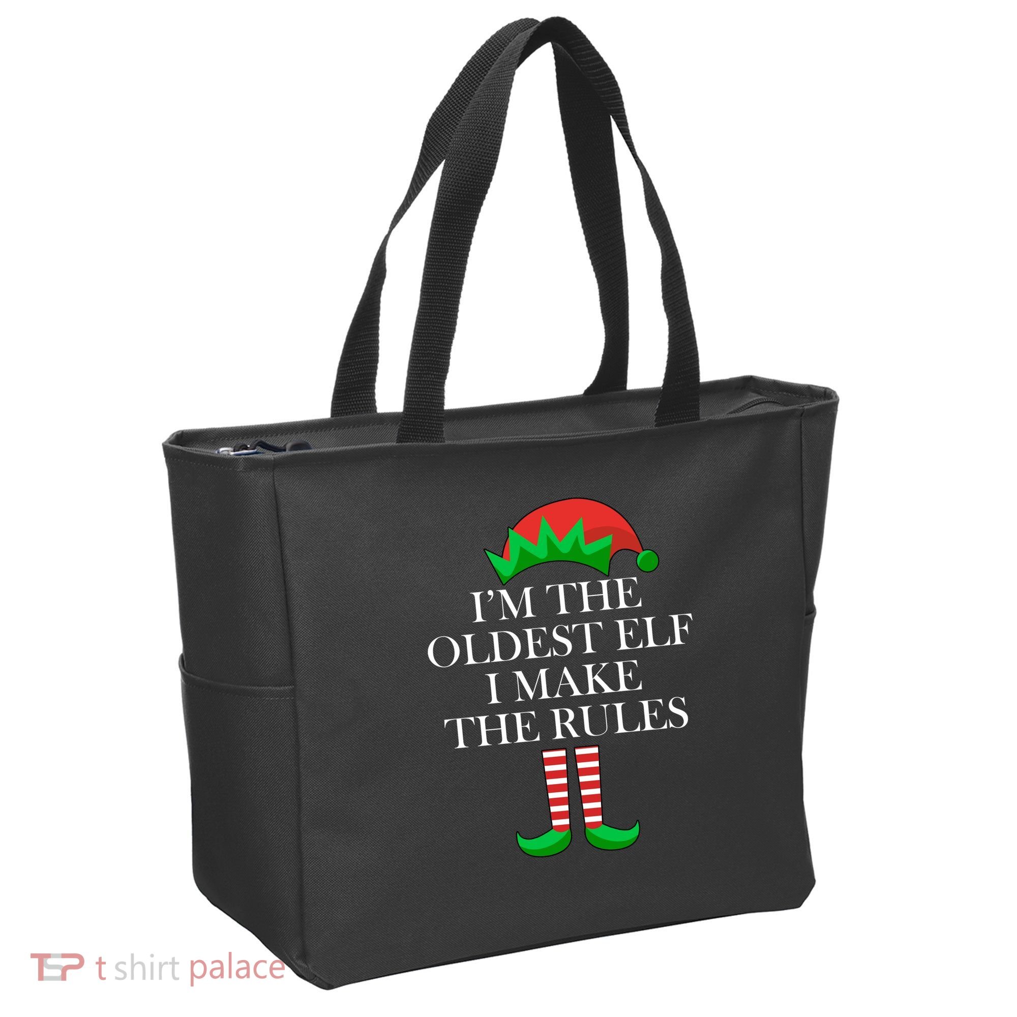 I'm The Oldest Elf I Make The Rules Matching Christmas Tote Bag