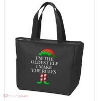 I'm The Oldest Elf I Make The Rules Matching Christmas Tote Bag thumb 3