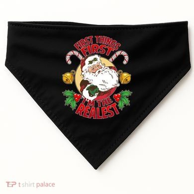 I'm The Realest Santa Claus USA-Made Doggie Bandana