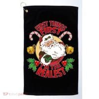 I'm The Realest Santa Claus Golf Towel thumb 0