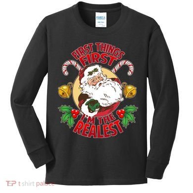 I'm The Realest Santa Claus Kids Long Sleeve Shirt
