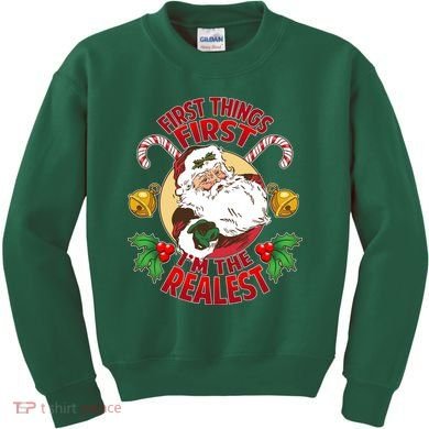 I'm The Realest Santa Claus Kids Sweatshirt
