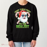 I'm The Realest Santa Claus Christmas Candy Women's Sweatshirt thumb 0
