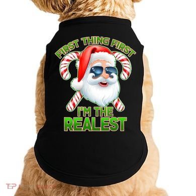 I'm The Realest Santa Claus Christmas Candy Doggie Tank