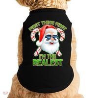 I'm The Realest Santa Claus Christmas Candy Doggie Tank thumb 0