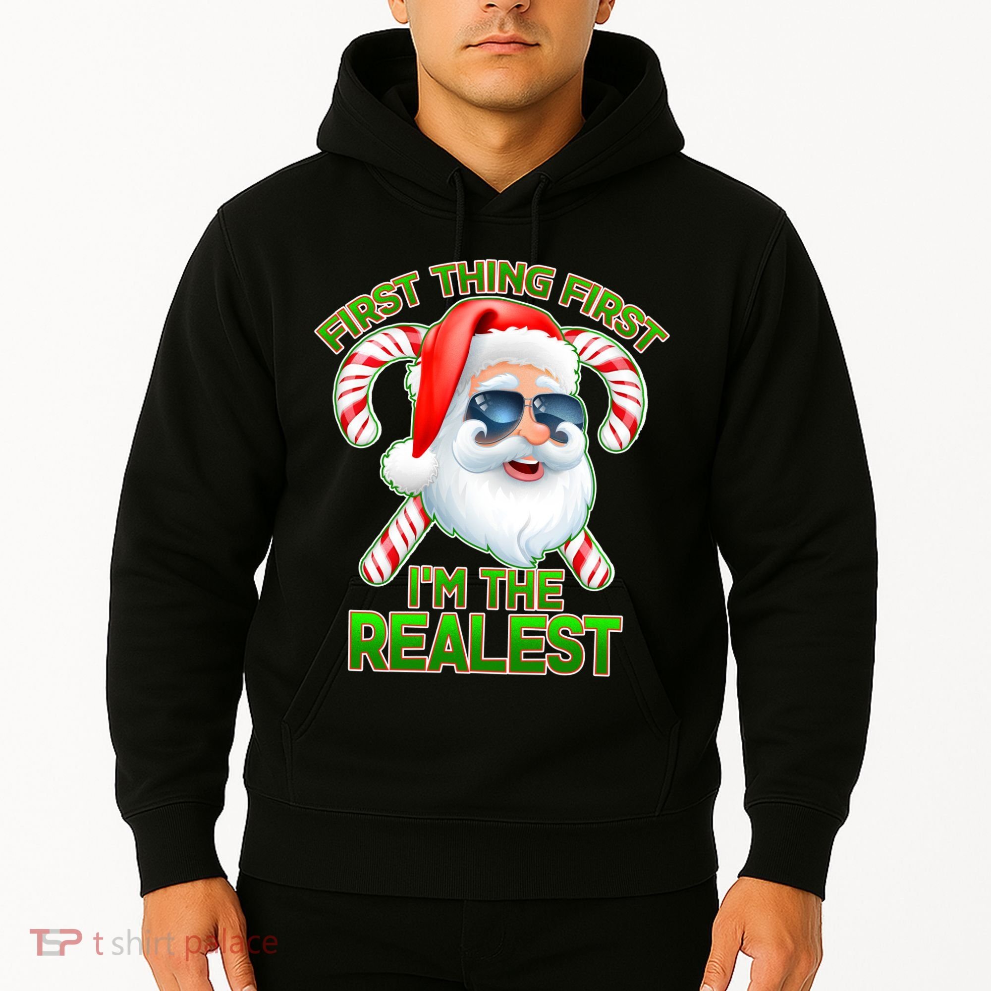 I'm The Realest Santa Claus Christmas Candy Hoodie
