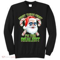 I'm The Realest Santa Claus Christmas Candy Sweatshirt thumb 0