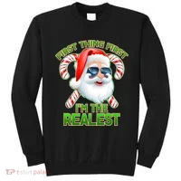 I'm The Realest Santa Claus Christmas Candy Sweatshirt thumb 0