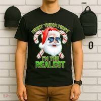 I'm The Realest Santa Claus Christmas Candy T-Shirt thumb 6