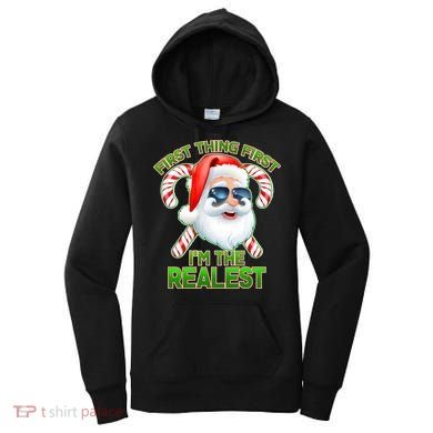 I'm The Realest Santa Claus Christmas Candy Women's Hoodie