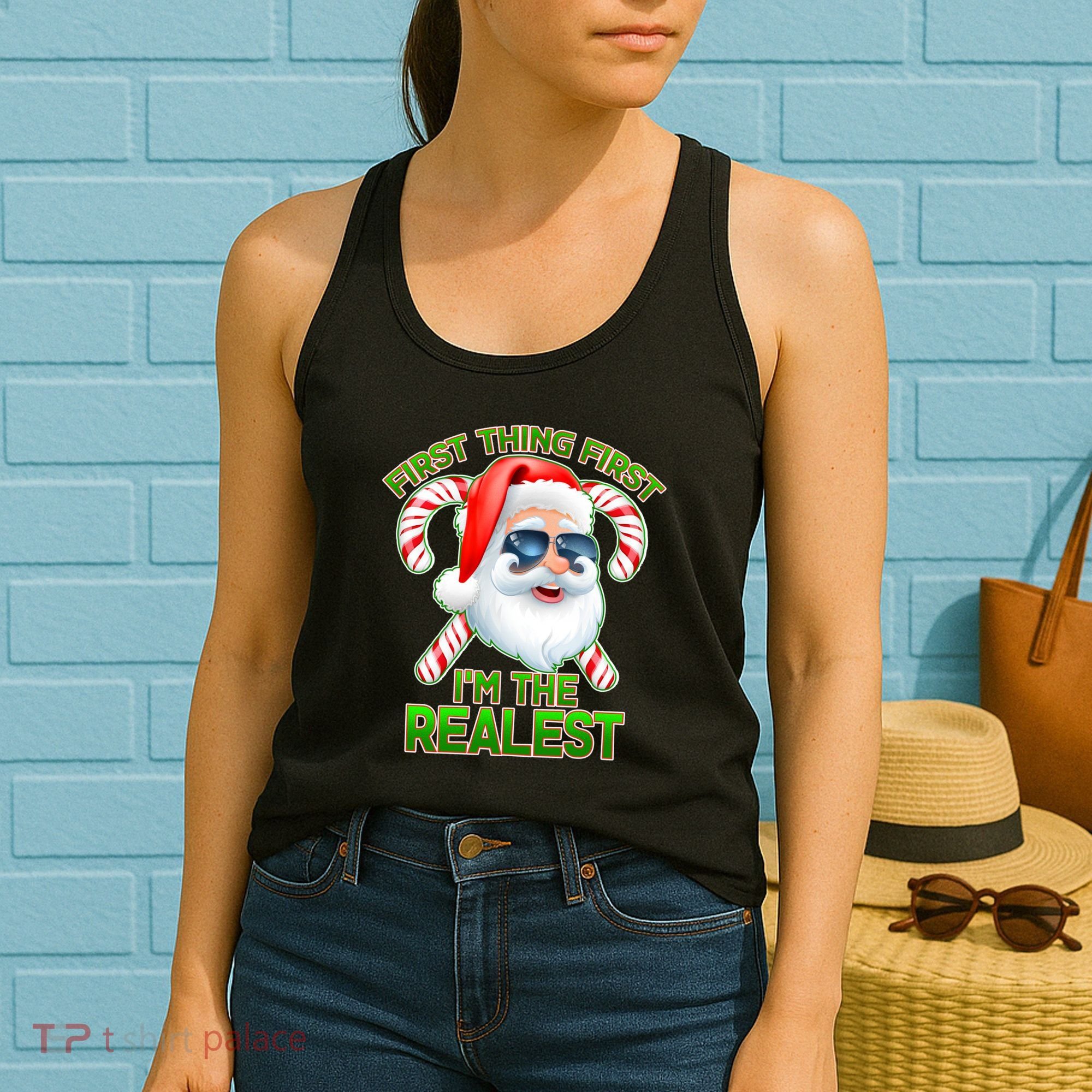 I'm The Realest Santa Claus Christmas Candy Women's Tank Top