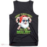 I'm The Realest Santa Claus Christmas Candy Tank Top thumb 0