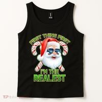 I'm The Realest Santa Claus Christmas Candy Tank Top thumb 2