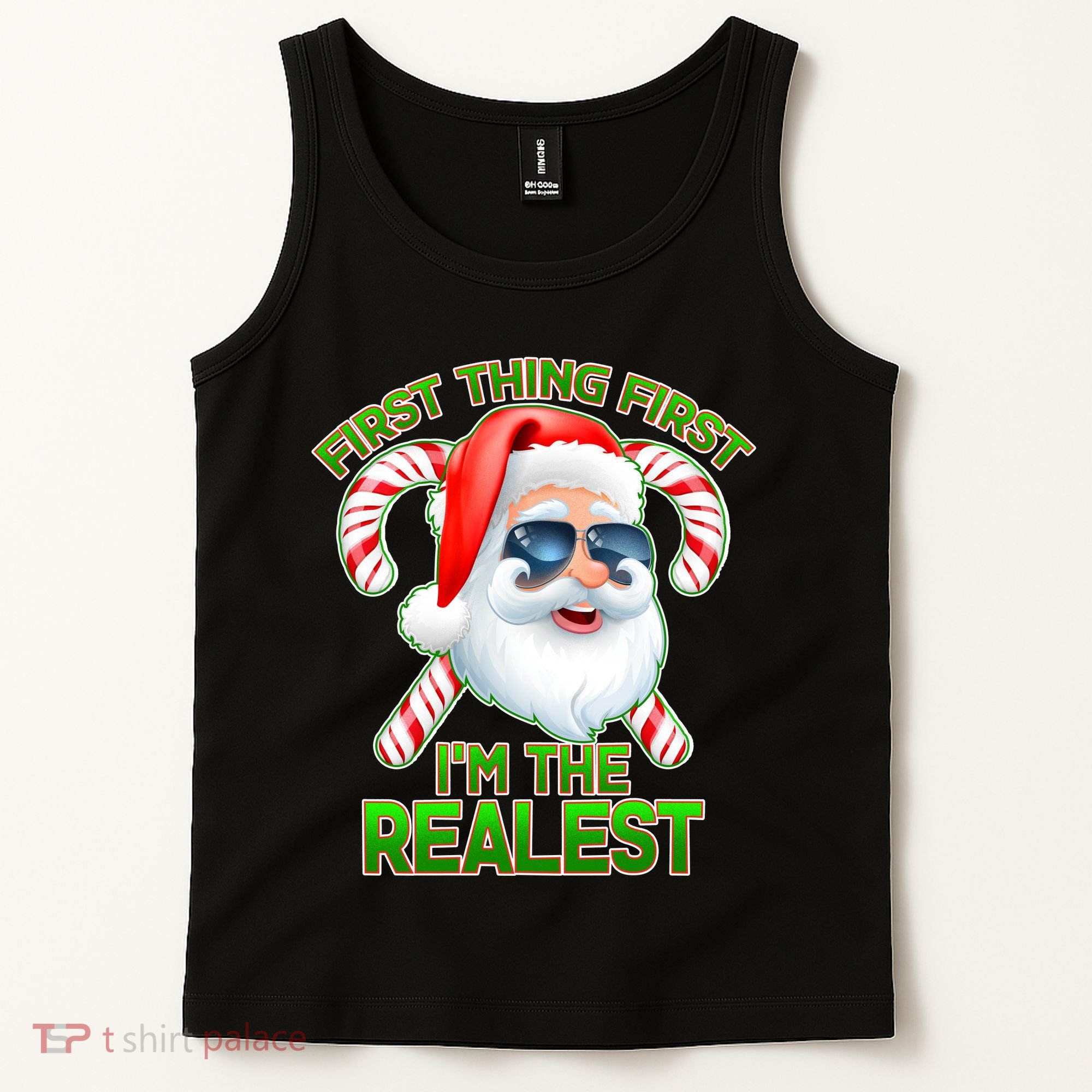 I'm The Realest Santa Claus Christmas Candy Tank Top