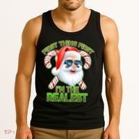 I'm The Realest Santa Claus Christmas Candy Tank Top thumb 3