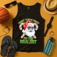 I'm The Realest Santa Claus Christmas Candy Tank Top thumb 4