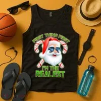I'm The Realest Santa Claus Christmas Candy Tank Top thumb 4
