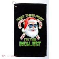 I'm The Realest Santa Claus Christmas Candy Golf Towel thumb 0
