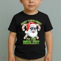 I'm The Realest Santa Claus Christmas Candy Toddler T-Shirt thumb 2