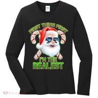 I'm The Realest Santa Claus Christmas Candy Women's Long Sleeve Shirt thumb 0