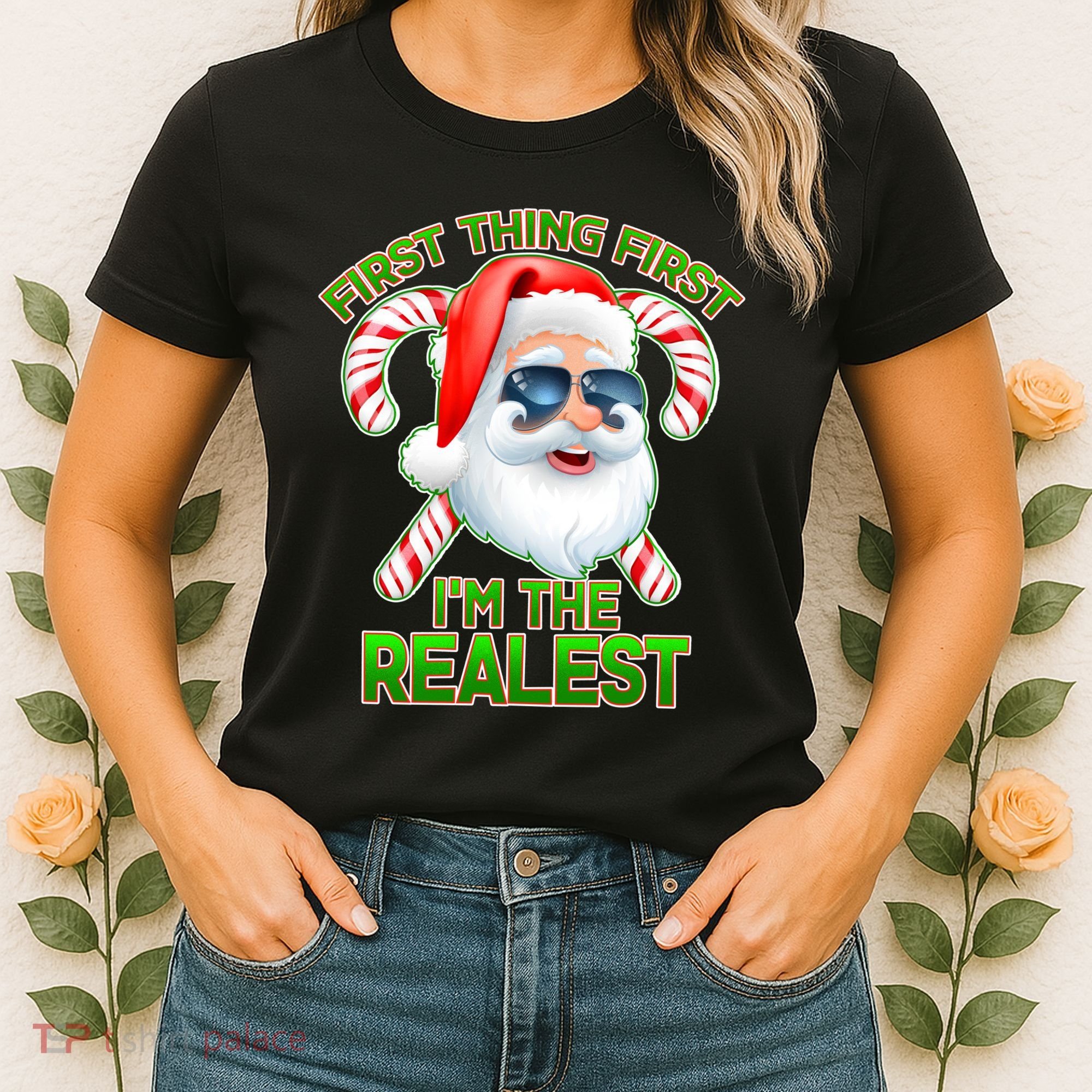I'm The Realest Santa Claus Christmas Candy Women's T-Shirt