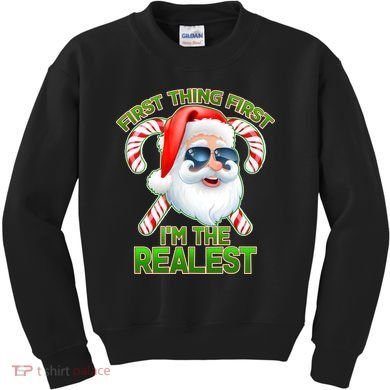 I'm The Realest Santa Claus Christmas Candy Kids Sweatshirt