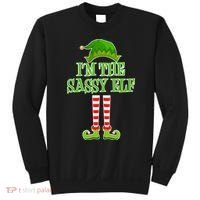 I'm The Sassy Elf Matching Family Christmas Sweatshirt thumb 0