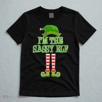 I'm The Sassy Elf Matching Family Christmas T-Shirt thumb 5