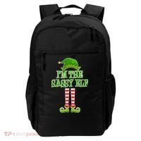 I'm The Sassy Elf Matching Family Christmas Backpack thumb 0